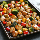 Five Ingredient Sheet Pan Stir Fry